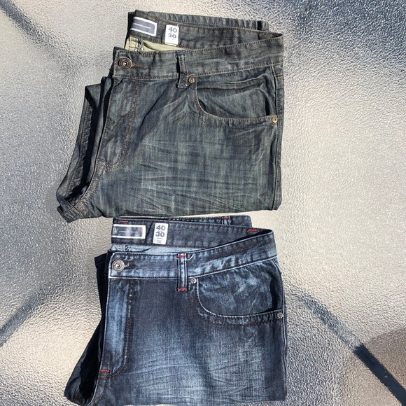 I.N.C International Concepts Copenhagen Modern Boot Cotton Jeans 2 PAIR Bundle - Picture 2 of 16